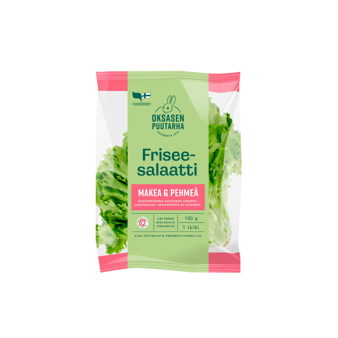 Oksasen puutarha lehtisalaatti flow pack