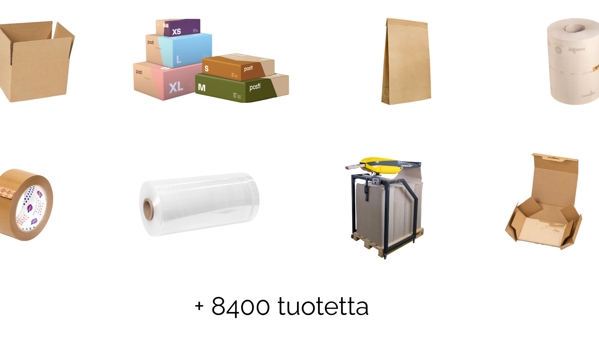 Laaja pakkausvalikoima